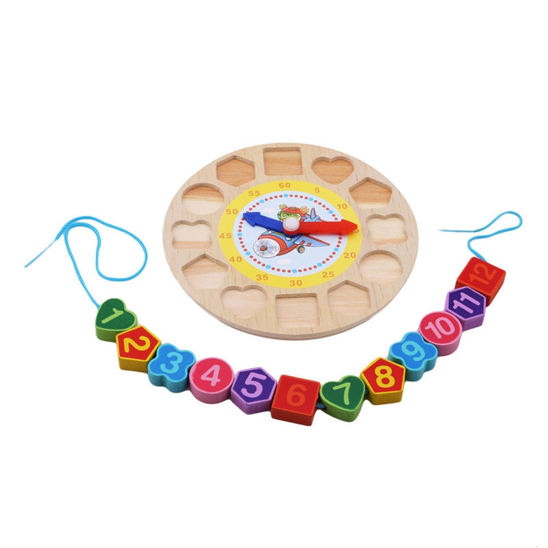 Learning Clock Kids Wooden Toy